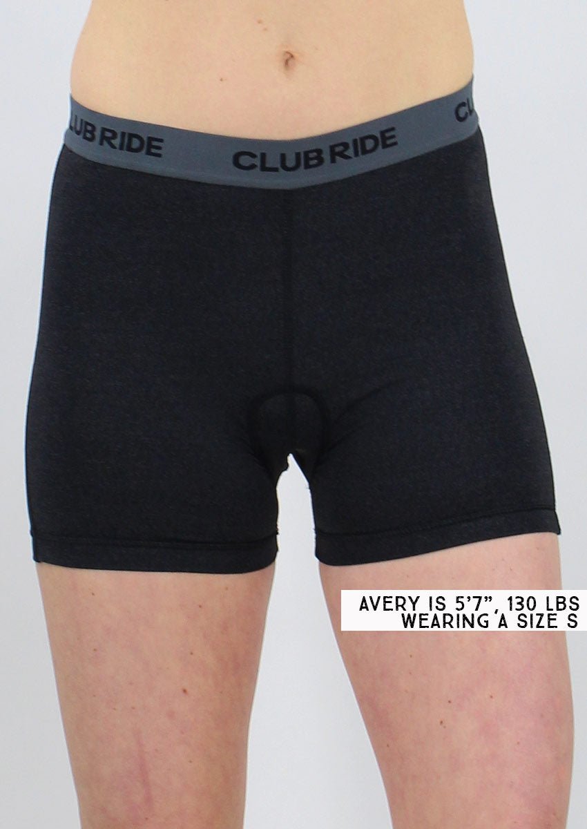 Women's June Chamois 3" | Level 1 - Club Ride Apparel #color_june-black