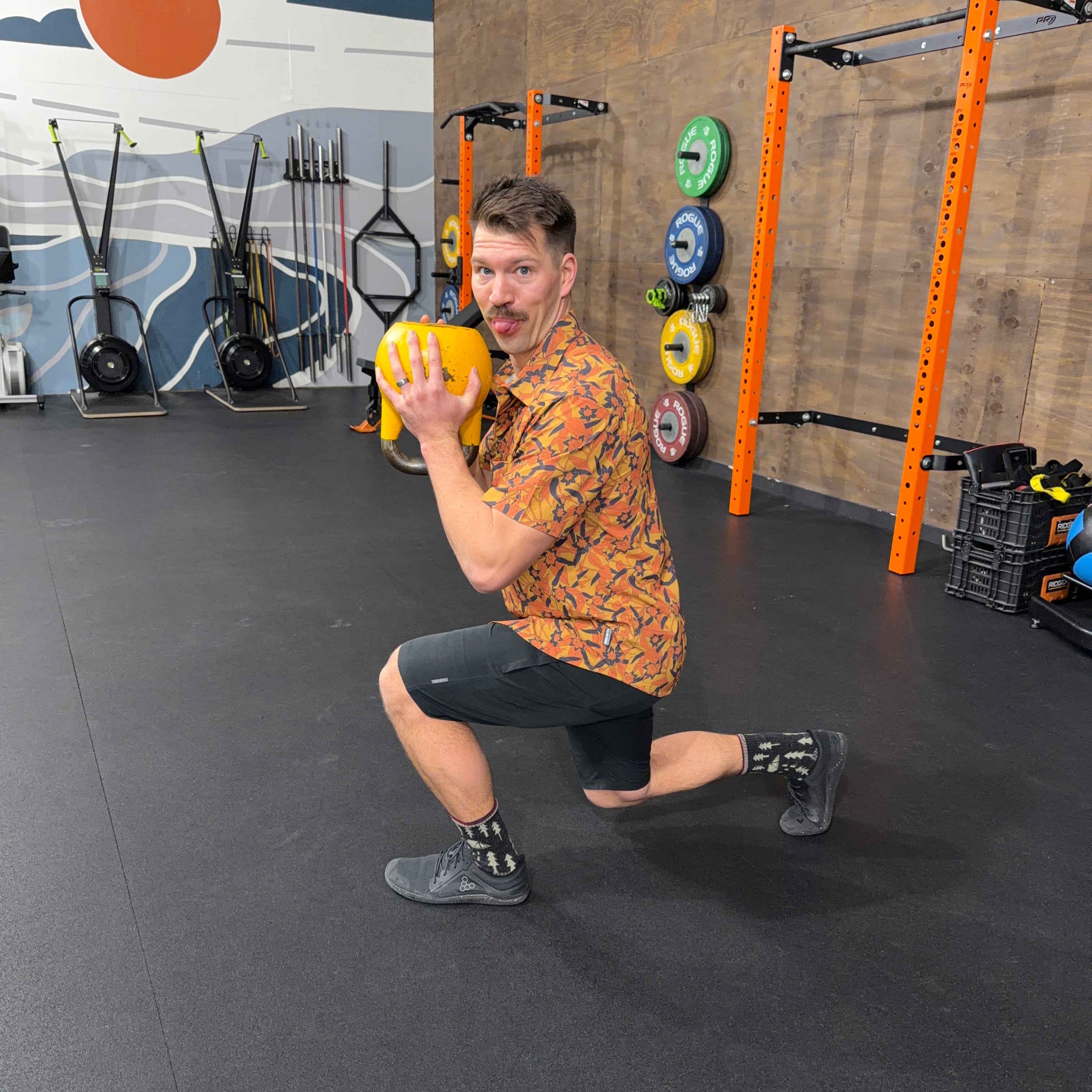 man performing workout 