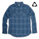 Men's Daniel Keep Warm Stretch Riding Flannel - Club Ride Apparel#color_daniel-vivid-blue